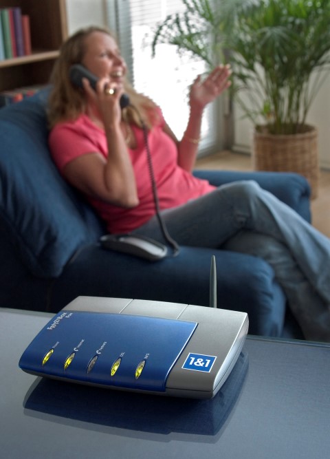 Mit 1&1 telefoniert man über DSL in perfekter Qualität. (Bild: Presse 1und1)