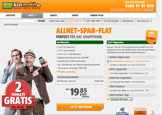 Klarmobil Angebot