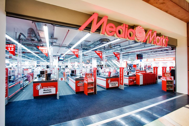 Der Eingang zu einer Media Markt Filiale