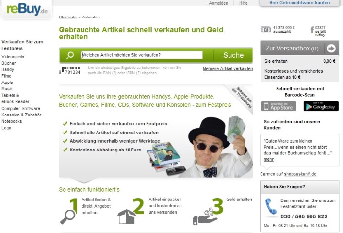 Rebuy Verkauf