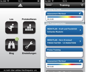 Adidas-App für den Lauferfolg